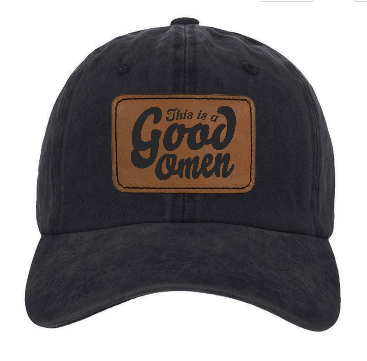This is a Good Omen Vintage Wash Dad Hat (2 colours available)