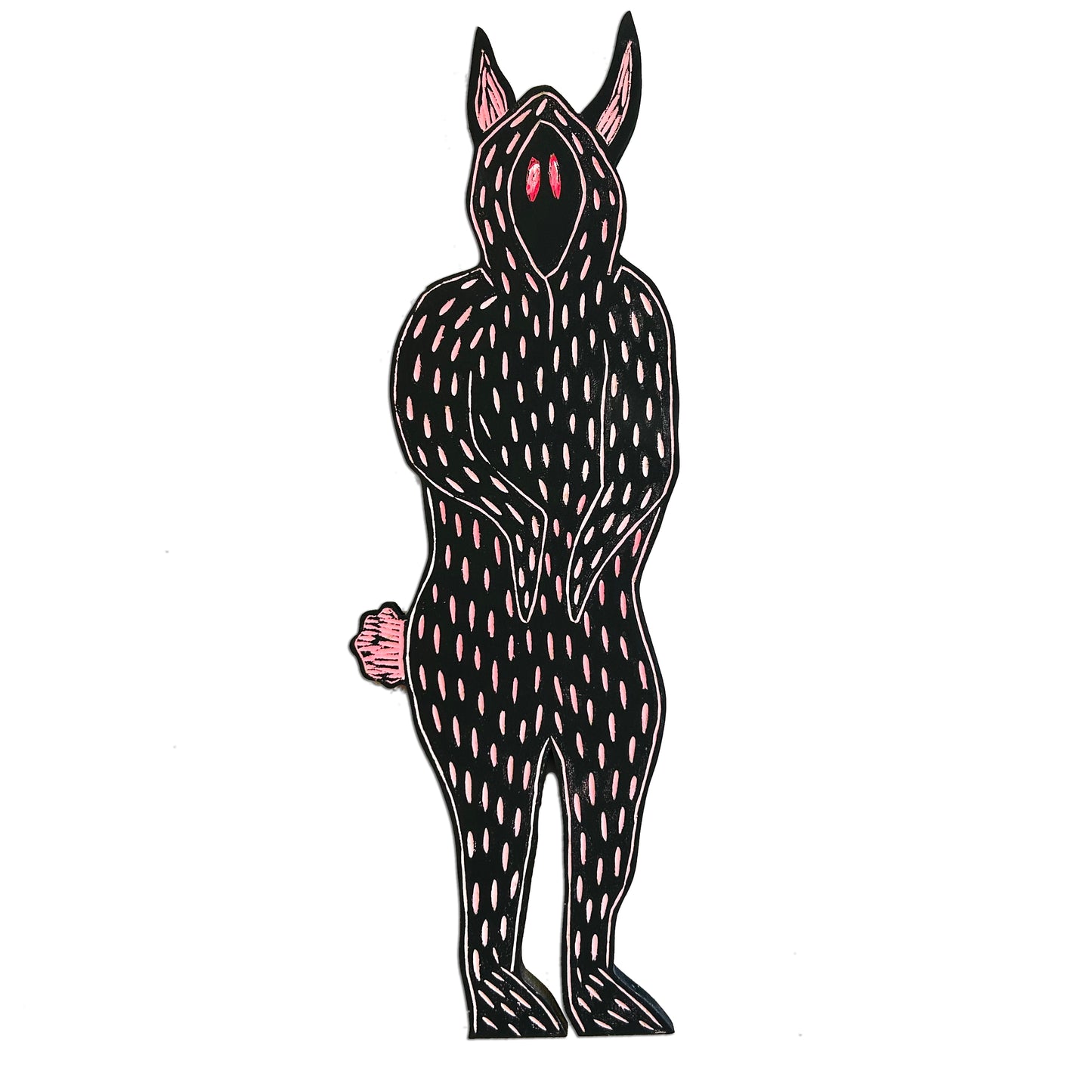 Cryptid Bunny Wood Wall Art