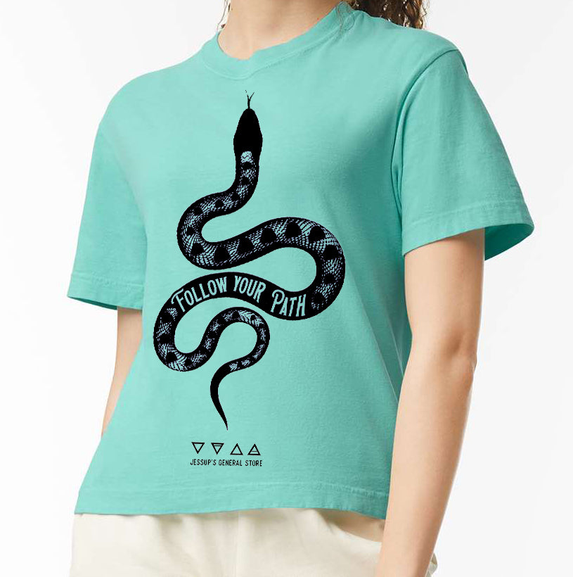 Follow Your Path Snake Boxy T-shirt