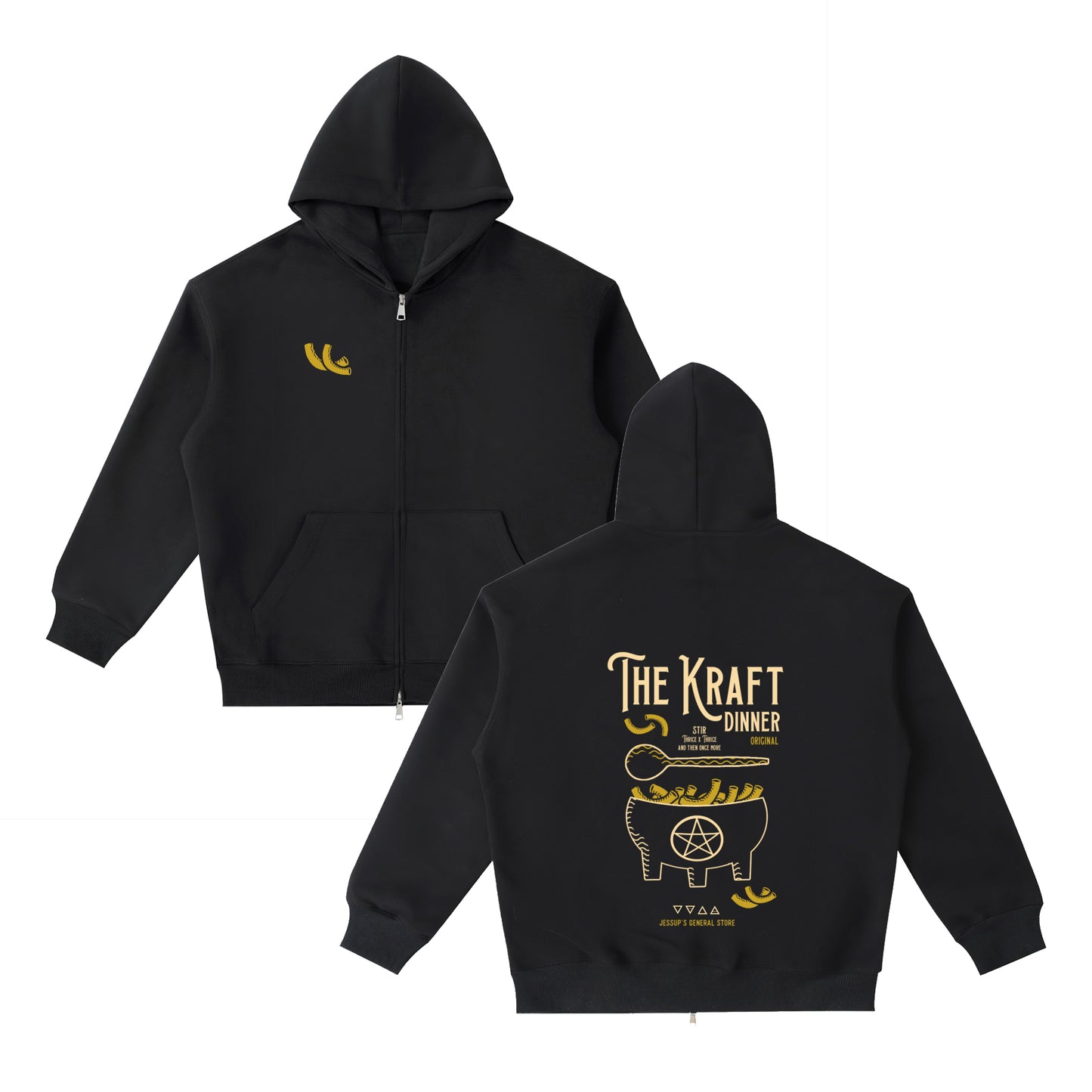 The Kraft Dinner Unisex ZipUp Hoodie PRESALE
