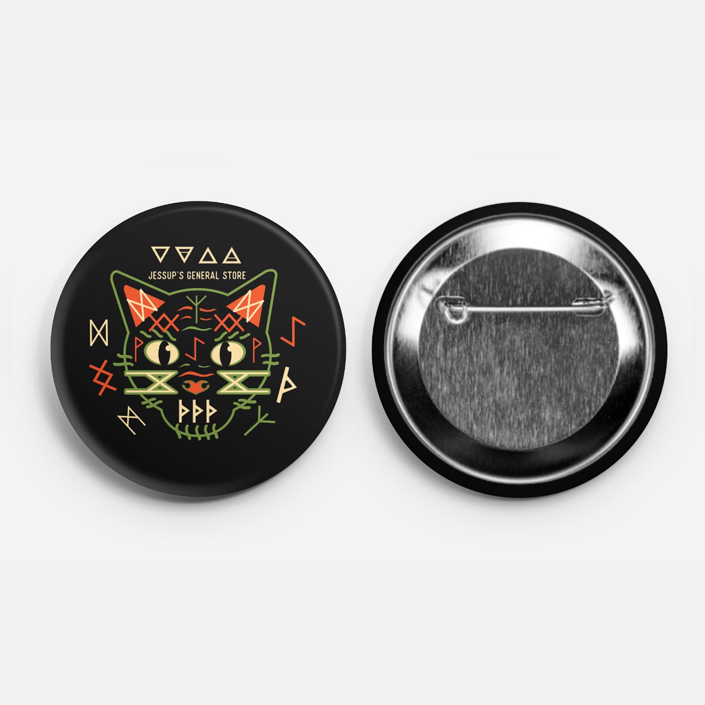 Nine Lives One Truth Cat Button