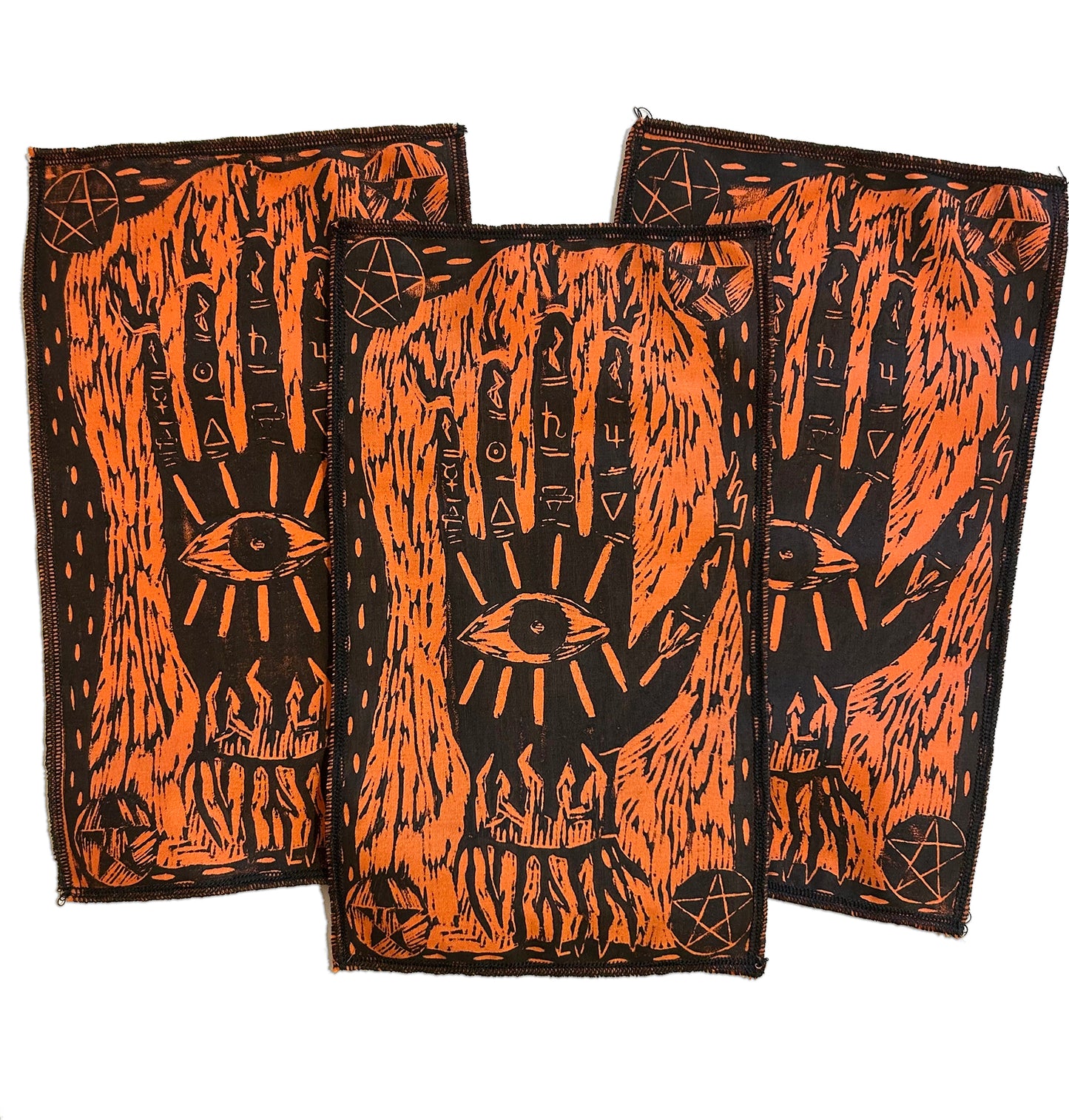 Palmistry Woodcut Back Patch