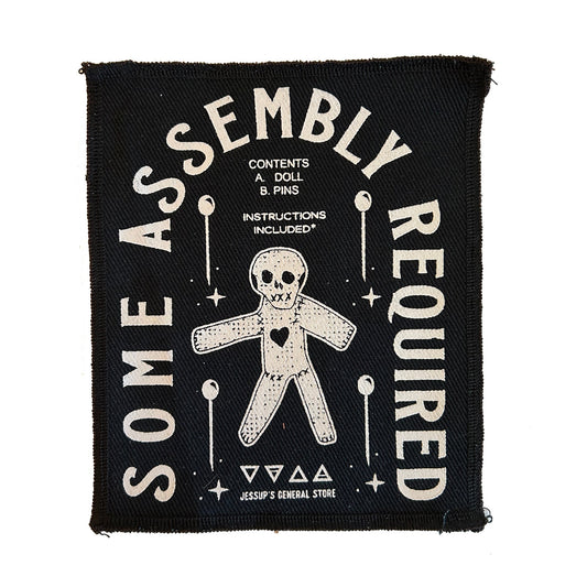 Some Assembly Required sew on patch | Jessups General Store