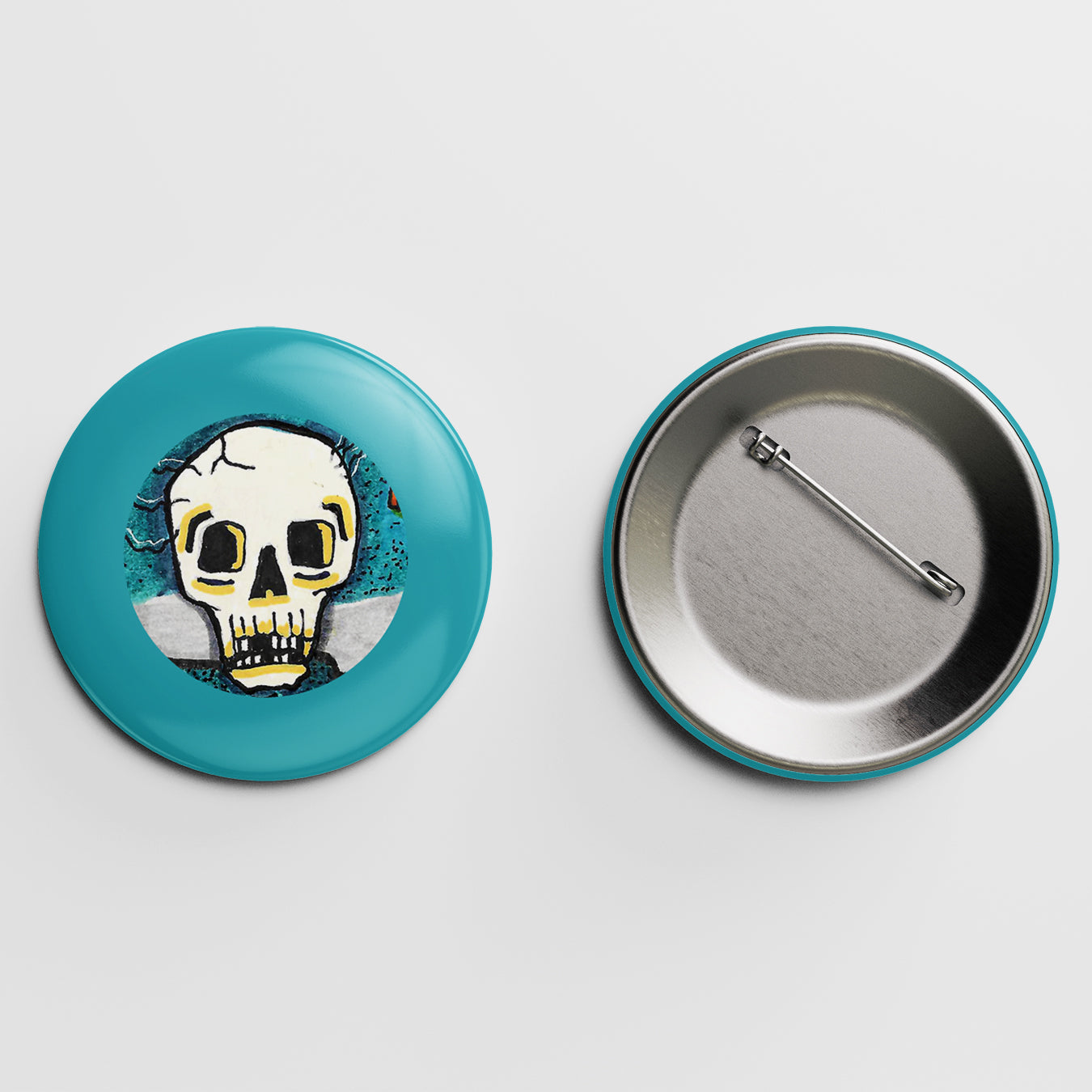 Spooky Skull Button