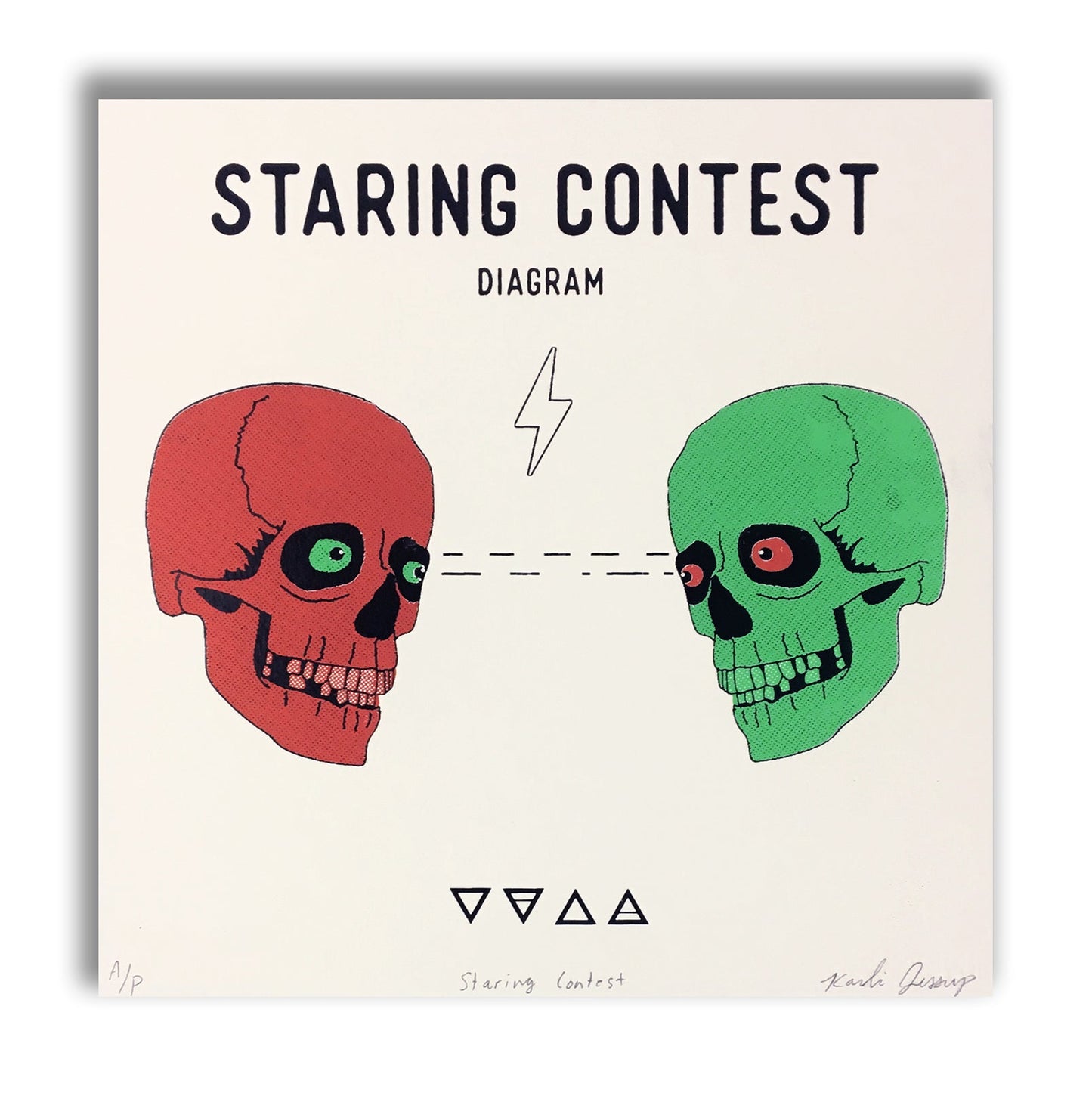 Staring Contest Screen Print