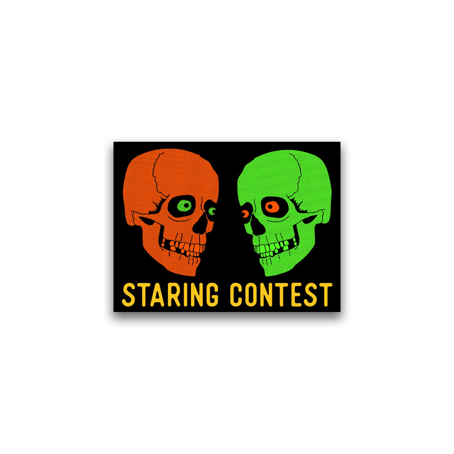 Staring Contest Sticker