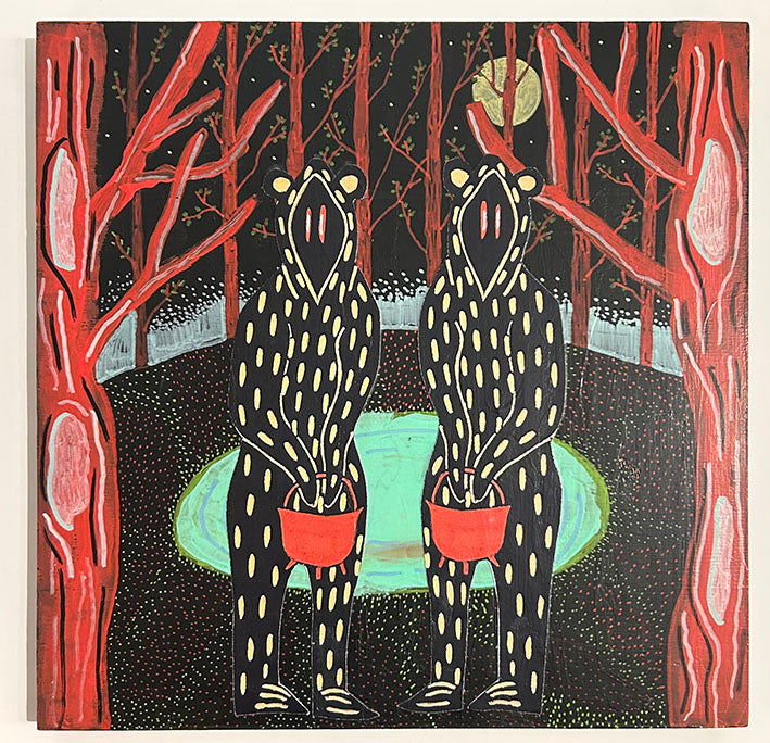 Guardians: The Ritual Mixed Media Artwork