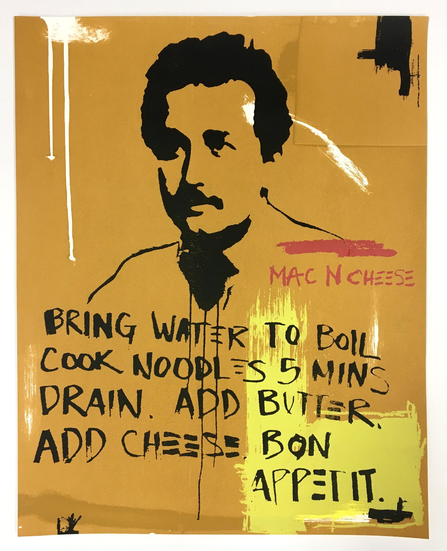 E=mc2 Einstein Kraft Dinner Screen Print Art
