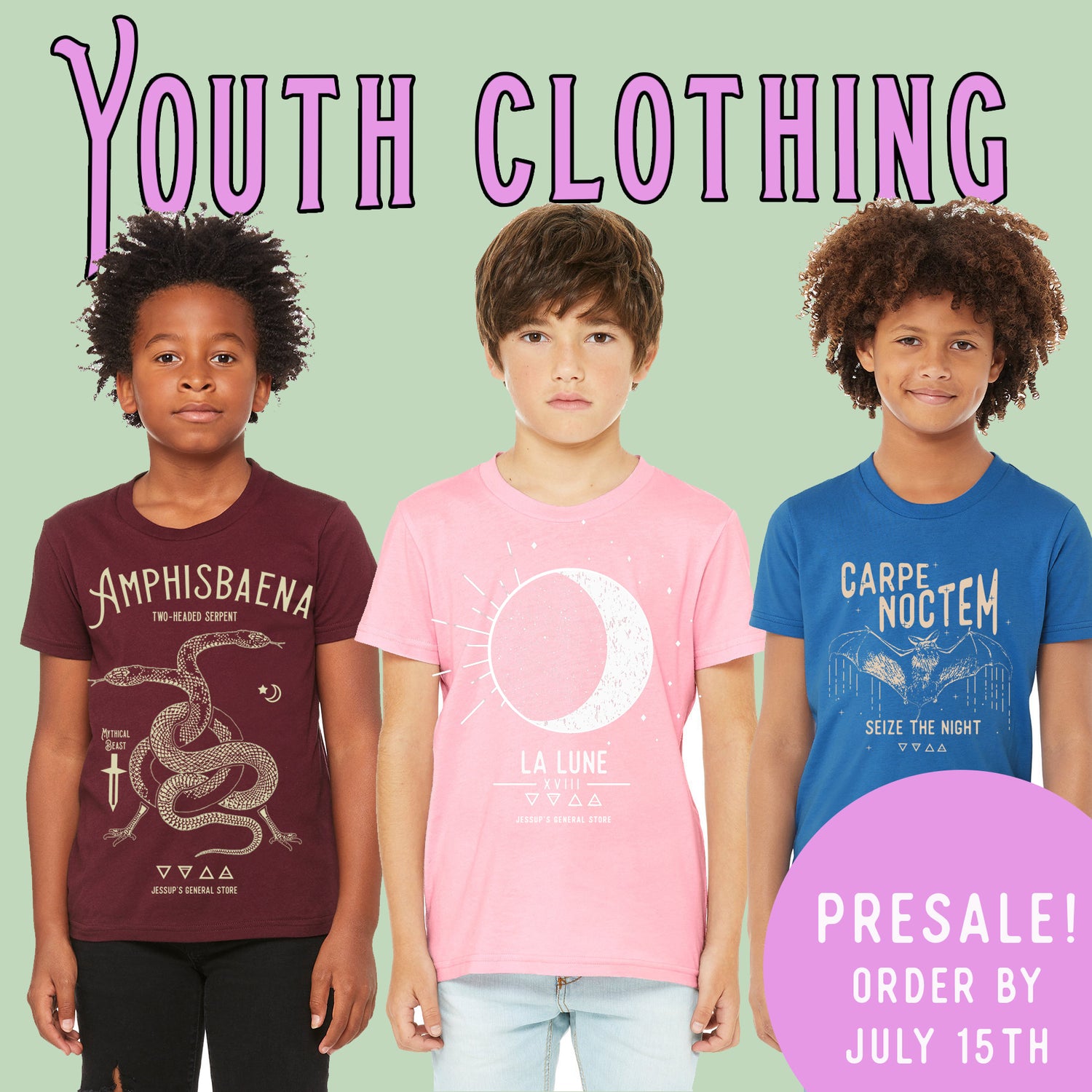 YOUTH CLOTHING PRESALE