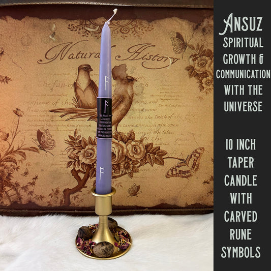 Ansuz Rune Spell Candle for Spiritual Growth | Jessups General Store