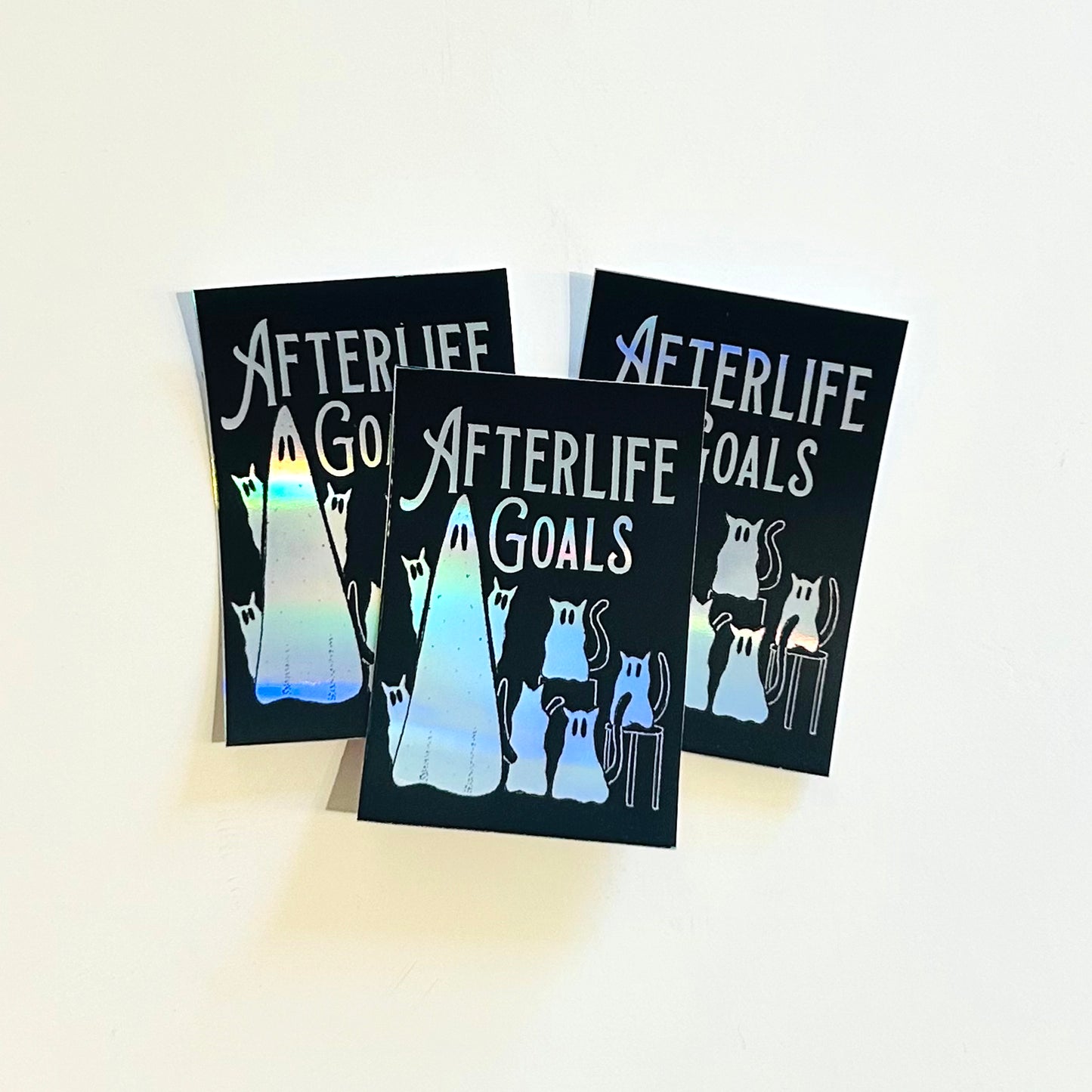 Afterlife Goals Holographic Sticker