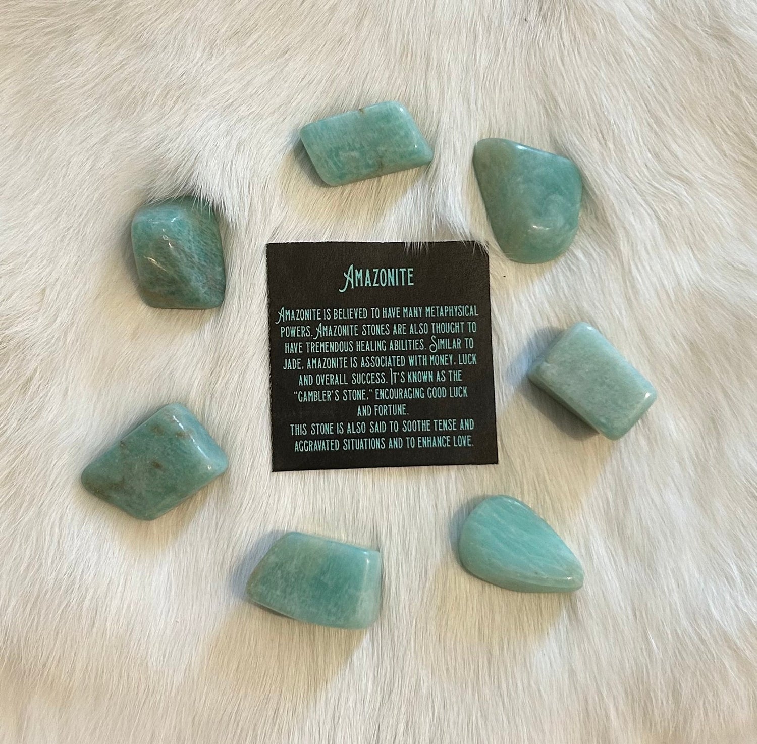 Amazonite Tumbled Stones | Jessups General Store