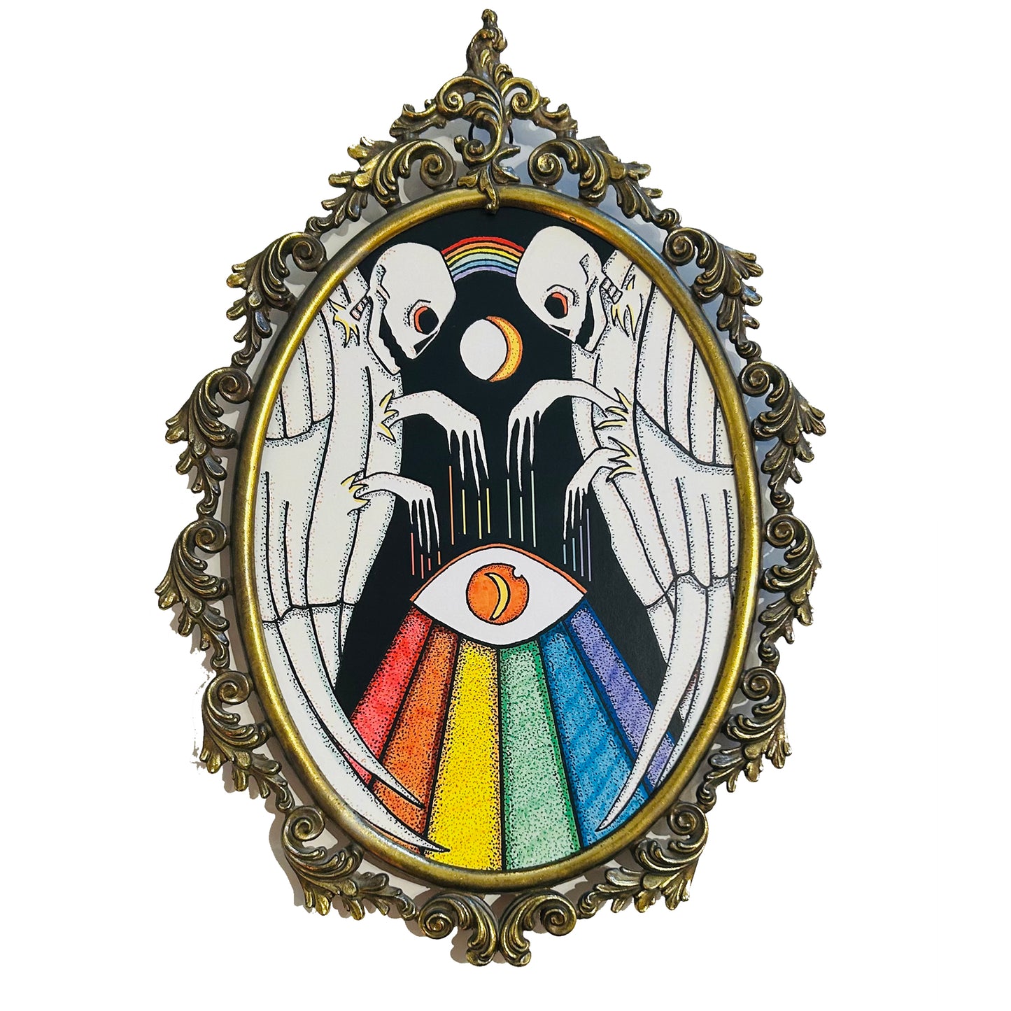 A Study of Intuition Print with Vintage Frame (large)