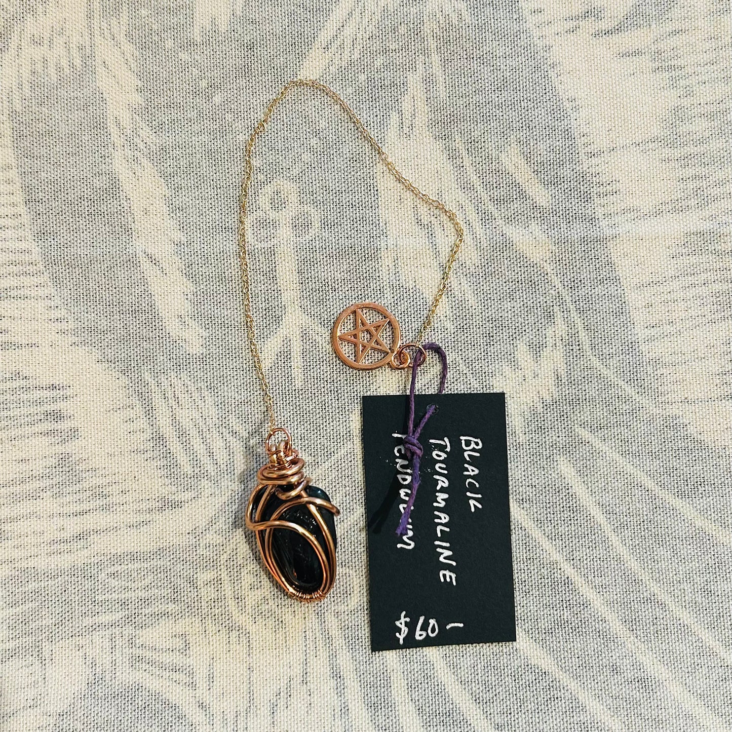 Black Tourmaline Pendulum — Protection & Grounding Tool
