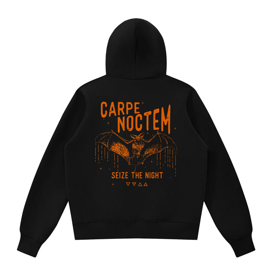 Carpe Noctem Seize the Night Unisex ZipUp Hoodie