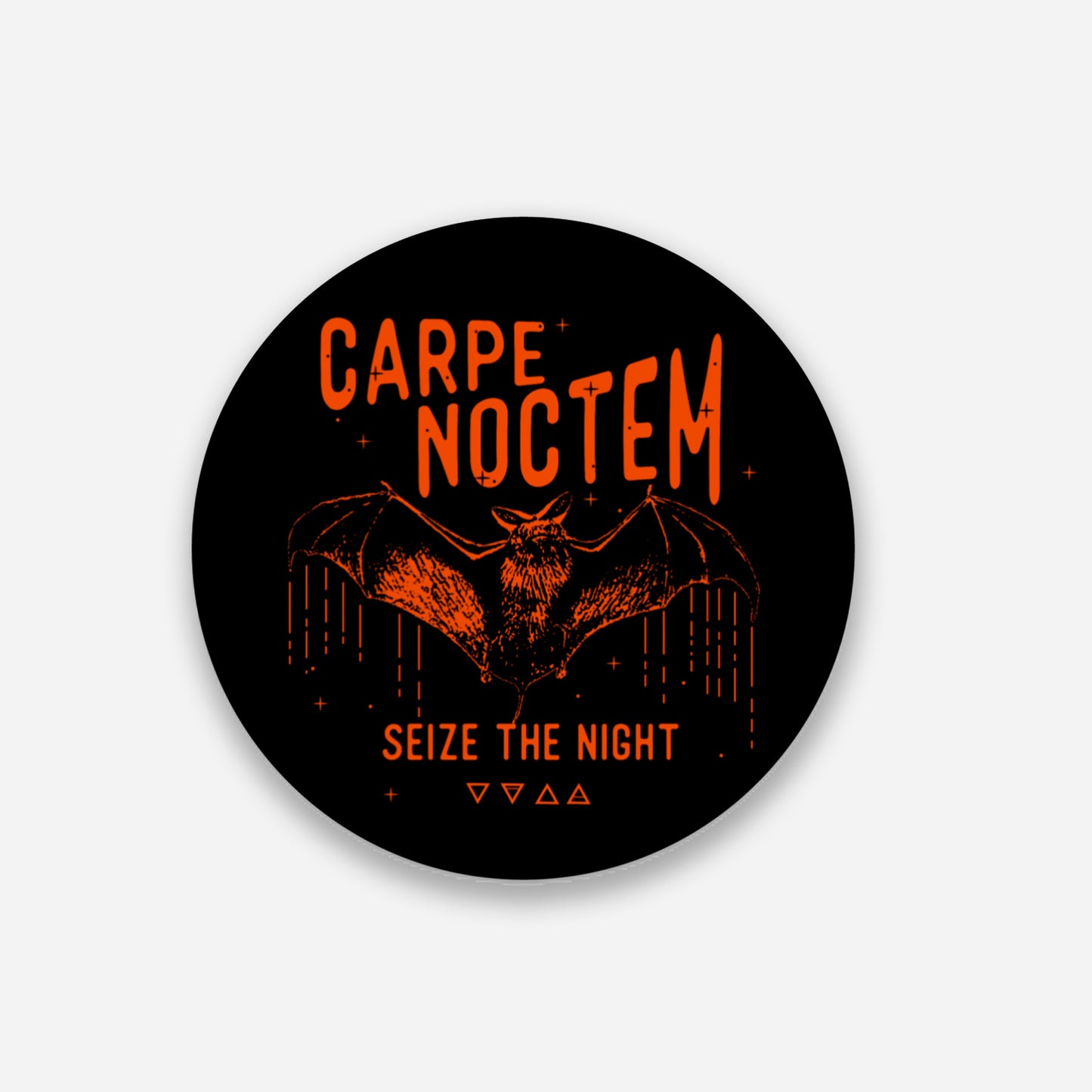 Carpe Noctem Seize the Night Bat Sticker