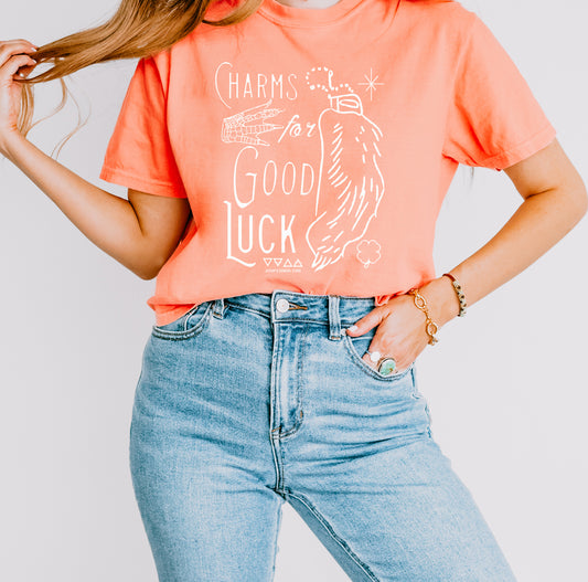 Charms for Good Luck Crop T-shirt