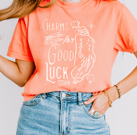 Charms for Good Luck Crop T-shirt