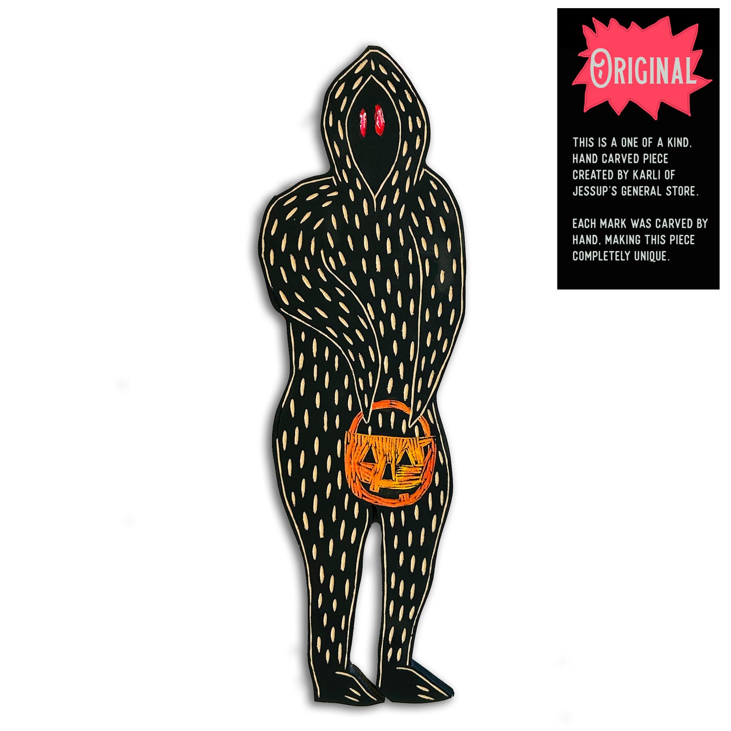 Cryptid Trick or Treat Wood Art