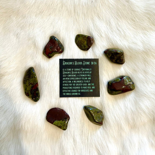 Dragon's Blood Stone tumbled stones | Jessups General Store