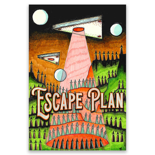 Escape Plan Illustration Print