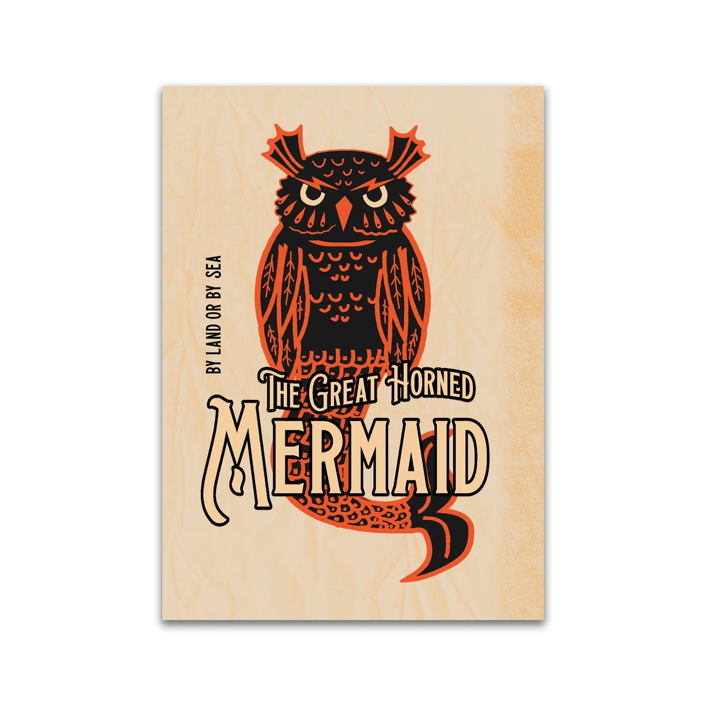 Great Horned Mermaid Print (small)