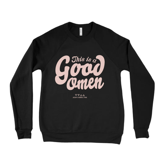 This is a Good Omen Unisex Crewneck Sweatshirt