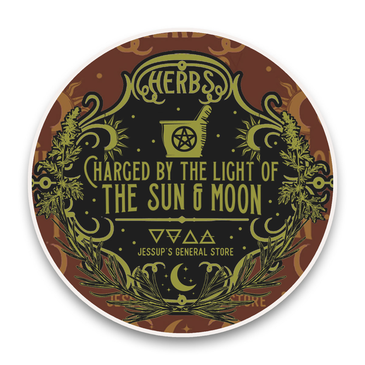 Herbs Charged by The Sun and The Moon Sticker