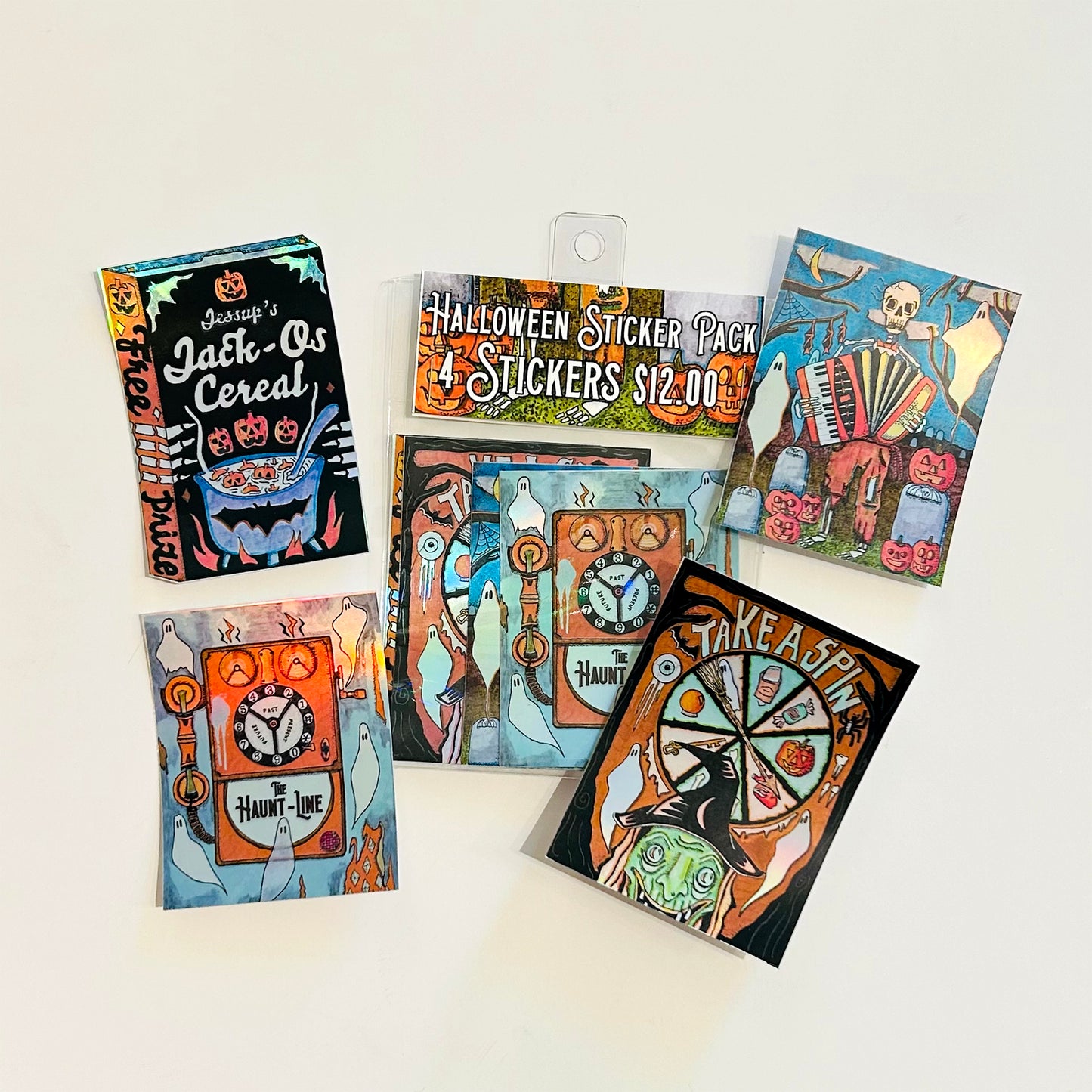 Halloween Holographic Sticker Pack (4 Stickers)