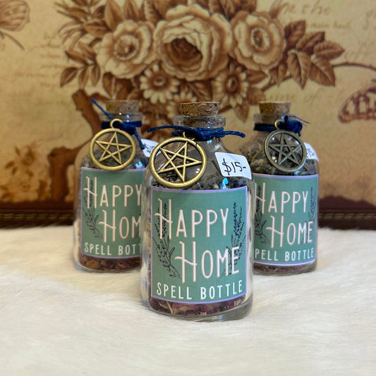 Happy Home Spell Bottles