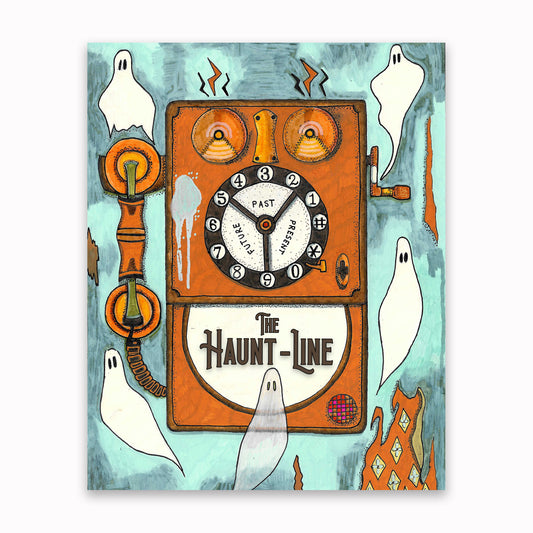 The Haunt-Line Telephone Illustration Print