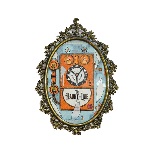 The Haunt-Line Art with Vintage Frame (med)