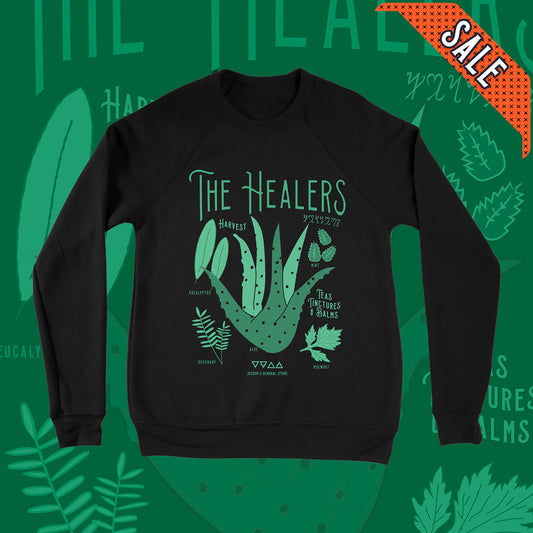 ON SALE Healers Plants Unisex Crewneck Sweatshirt