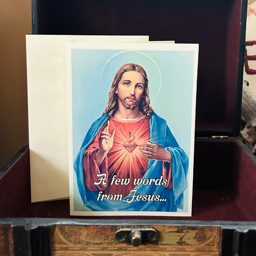 A few words from Jesus - blank card with envelope | Jessups General Store