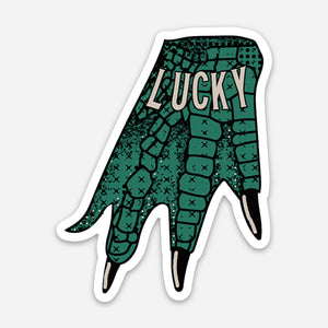 Lucky Alligator Paw Sticker
