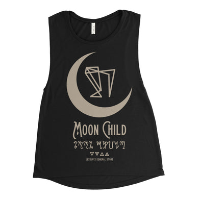 Moon Child Ladies Jersey Muscle T-shirt