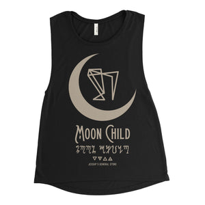 Moon Child Ladies Jersey Muscle T-shirt Witchcraft Clothing