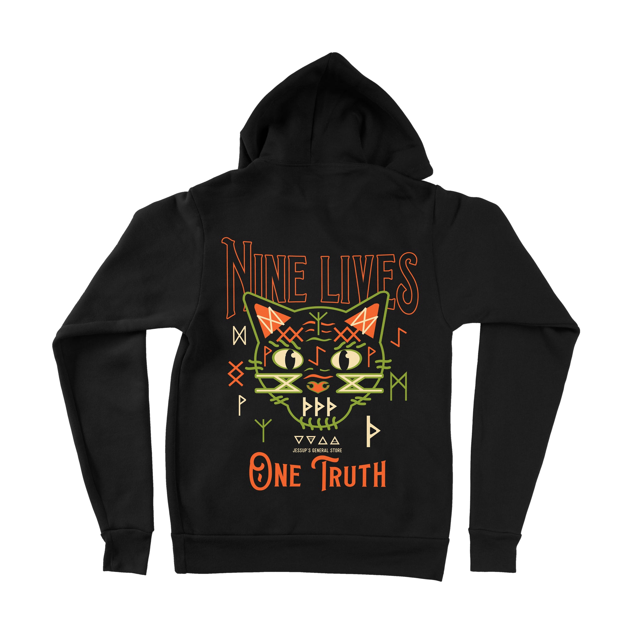 Nine Lives One Truth Cat Unisex Pullover Hoodie SM-3XL – Jessups