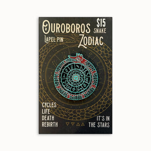 Ouroboros Snake Zodiac Lapel Pin | Jessups General Store