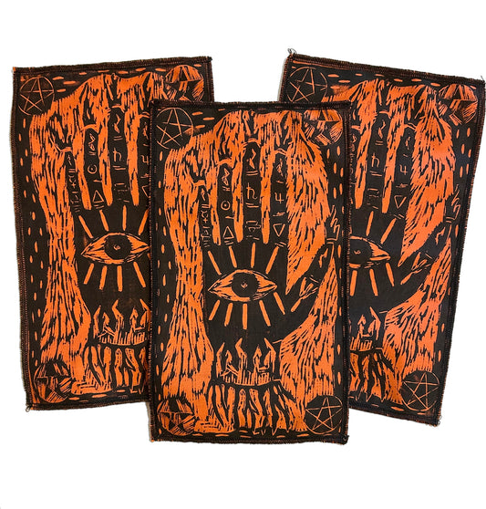 Palmistry Woodcut Back Patch