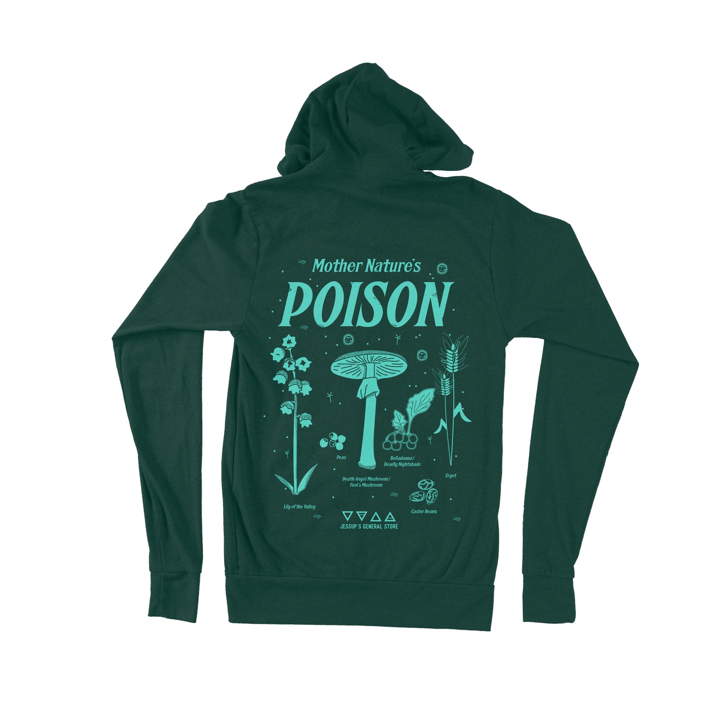 Mother Nature's Poison Unisex Zip-up Hoodie