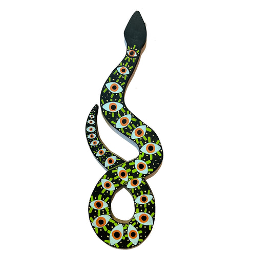 Snake Wood Art (Rebecca) Wall Hanging