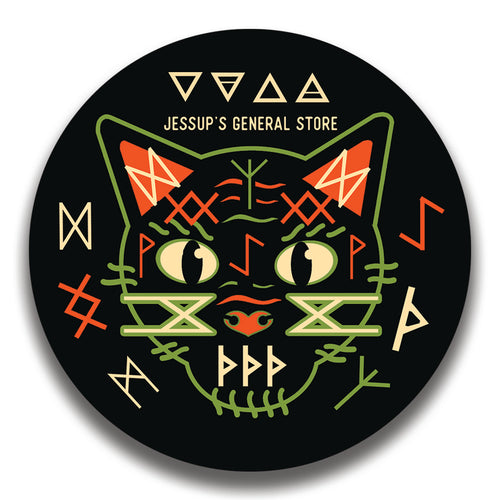 Nine Lives Cat Sticker