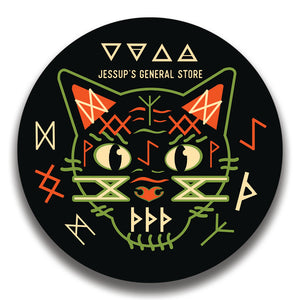 Nine Lives Cat Sticker