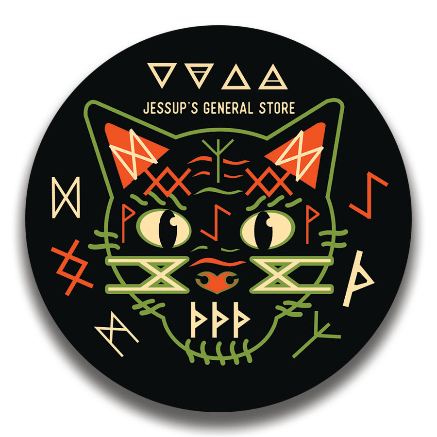 Nine Lives Cat Sticker