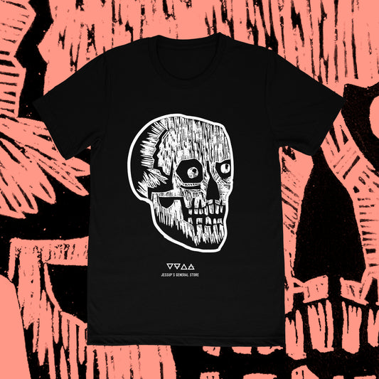 Spooky Skull Unisex T-shirt (black)