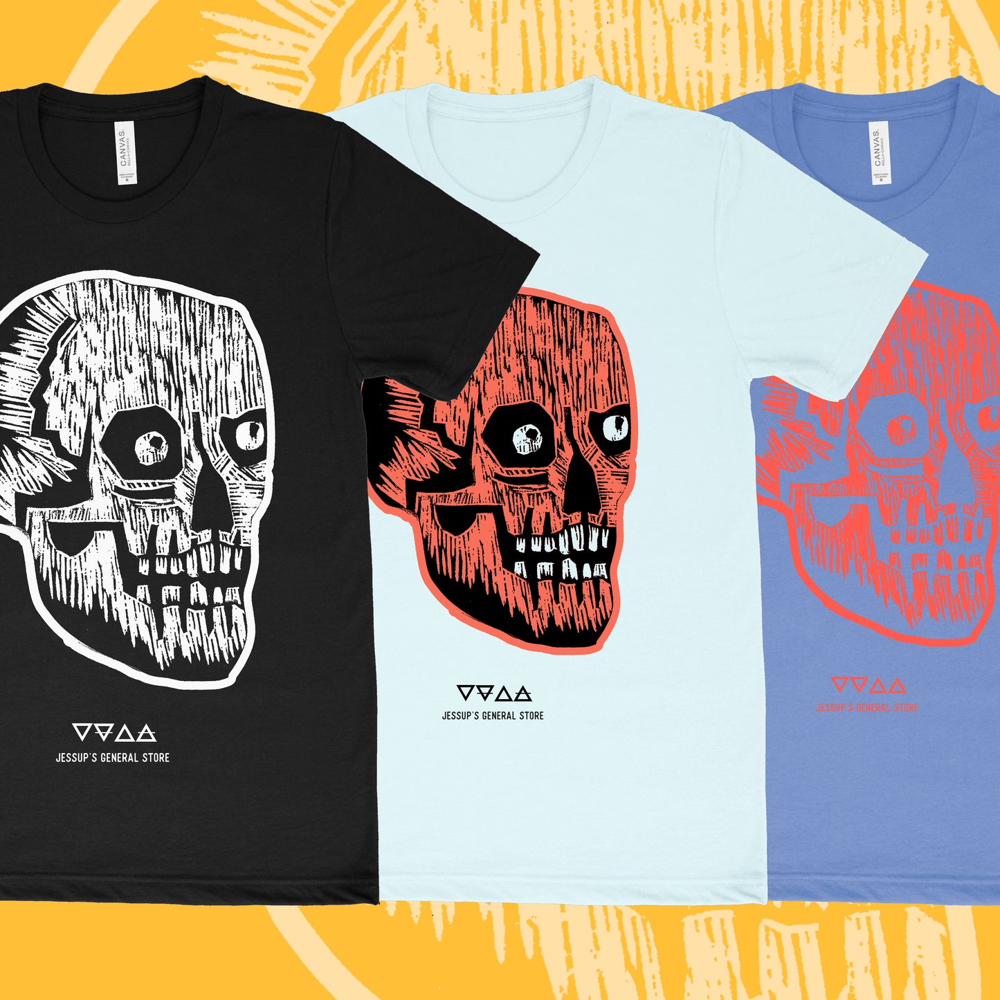 Spooky Skull Unisex T-shirt (3 colours available)