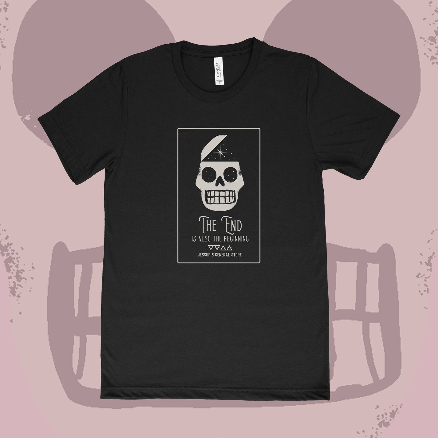 The End is also the beginning skull men's t-shirt