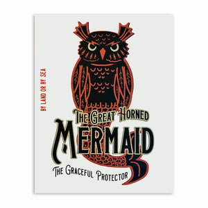The Great Horned Mermaid Screen Print | Jessups General Store