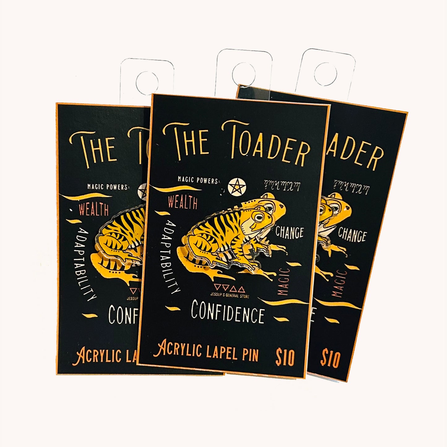 Toader Acrylic Pin
